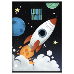 Zeszyty szkolne zestaw w kratkę A5 32 kartki 5 szt. SPACE ADVENTURE  TOP2000 dla chłopca różne okładki