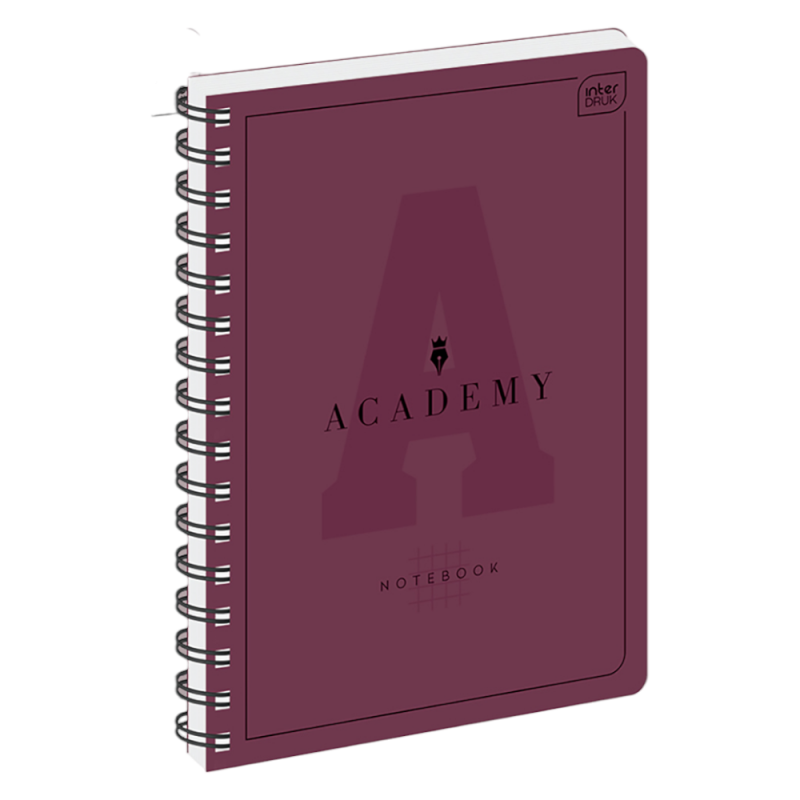 Kołozeszyt A4 w kratkę 100 kartek kratka ACADEMY INTERDRUK - zeszyty szkolne