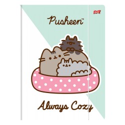 PUSHEEN Teczka A4 z gumką szkolna dziewczęca kot PUSHEEN kotek St. Right