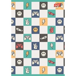 Zeszyt szkolny A5 LINIA SZEROKA 32 kartki chłopięcy w linię UniPap - GAMER