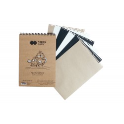 Szkicownik na spirali PLENEROWY A5, 70 ark, 3 kolory, 80/90g, Happy Color