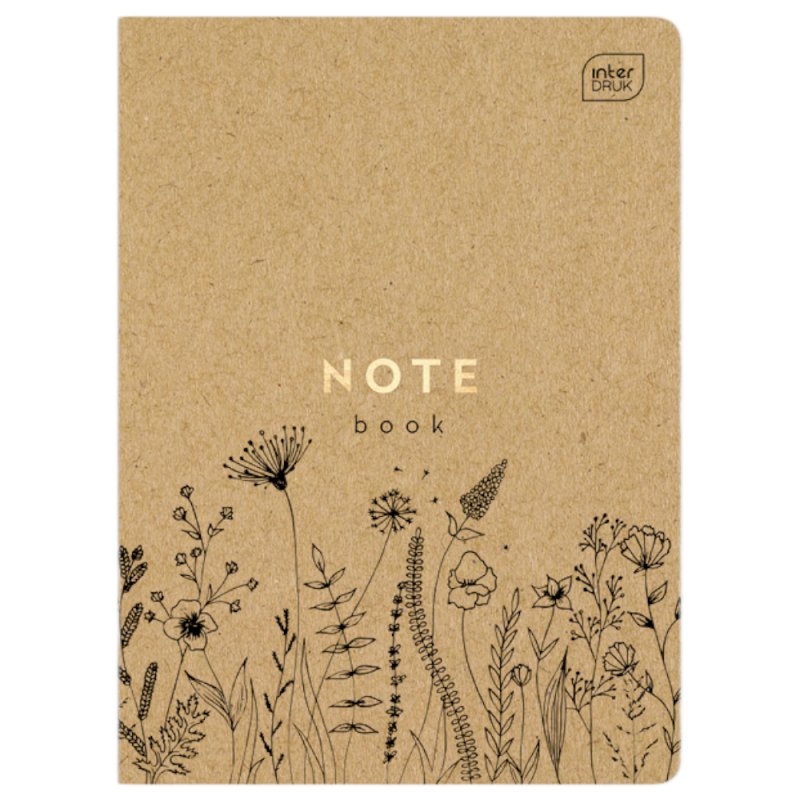 Zeszyt gładki czysty A5 60k HS Kraft Eco Interdruk