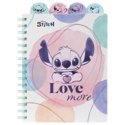 STITCH DISNEY kołozeszyt A5 z przekładkami w kratkę 100 kartek dla dzieci szkolny