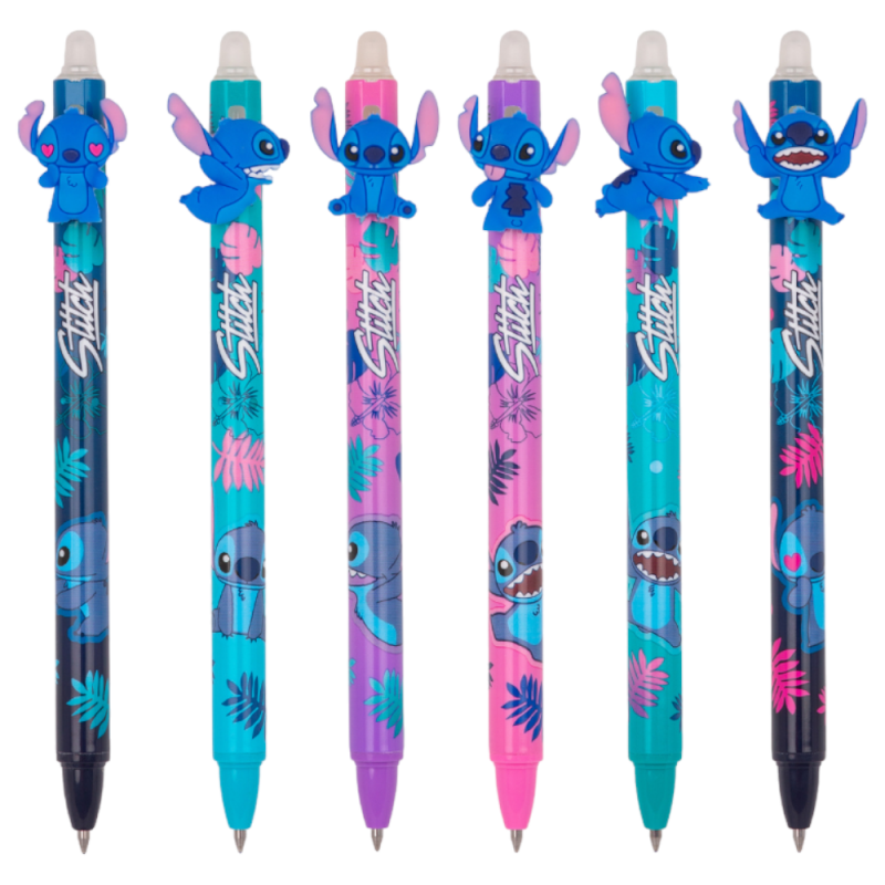 Zestaw STITCH 6 szt. długopis wymazywalny ścieralny szkolny dla dzieci STITCH CoolPack
