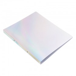 Segregator A4 2CM 2 ringi PP holograficzny - perłowy, BIURFOL