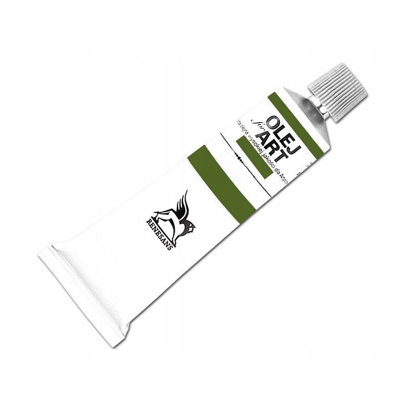 Farba olejna 60ml, zieleń chromowa, Renesans, NR 75