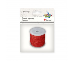 SZNUREK PAPIEROWY 2MM 10M CZERWONO-ZŁOTY TITANUM