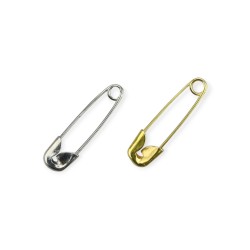 AGRAFKI METALOWE SREBRNE ZŁOTE 18MM 18G