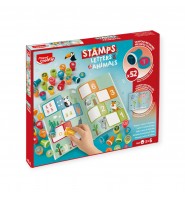 Zestaw edukacyjny KOLOROWE STEMPELKI LITERKI I ZWIRZĘTA MAPED CREATIV
