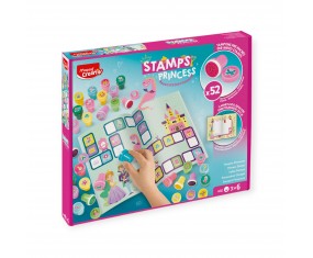 Zestaw edukacyjny KOLOROWE STEMPELKI Świat Księżniczki MAPED CREATIV