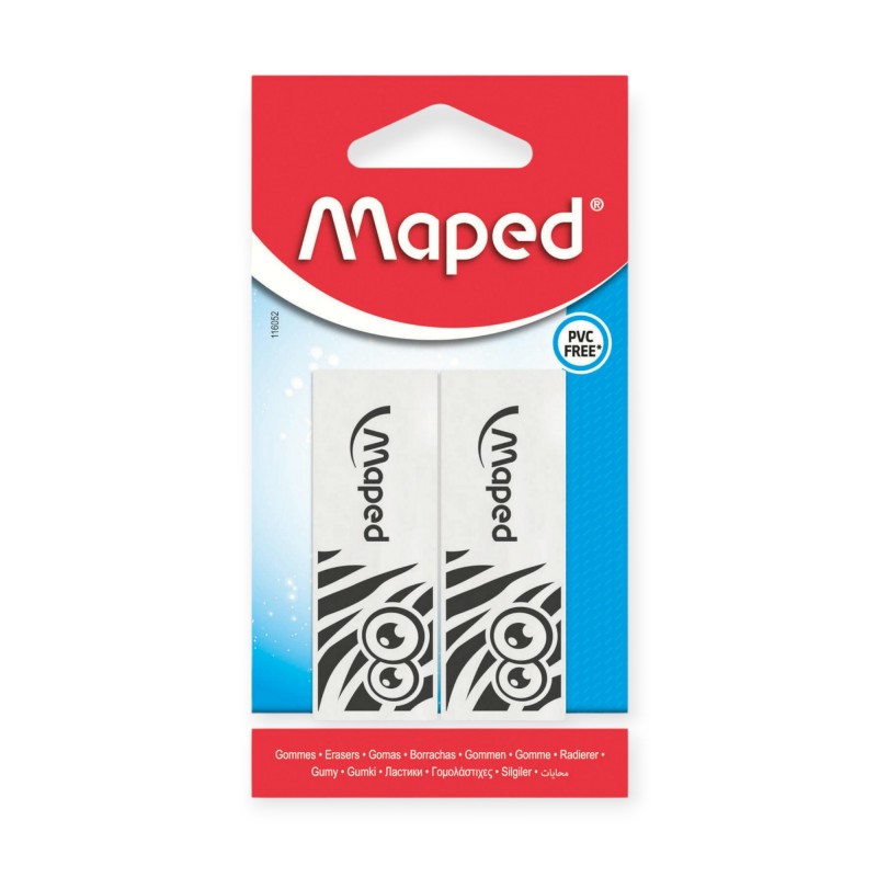 Gumka do mazania Pulse 2 szt blister Maped