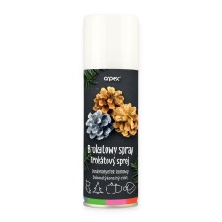 BROKATOWY SPRAY DEKORACYJNY MULTICOLOR DO OZDÓB ŚWIĄTECZNYCH