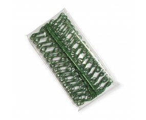 Haczyki Plastikowe Zielone do Ozdób Choinkowych 60 sztuk