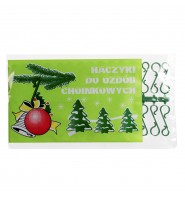 HACZYKI DO OZDÓB CHOINKOWYCH 30 SZT. ZIELONE ARPEX