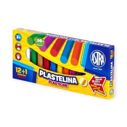 Plastelina Szkolna ASTRA 12+1 kolor GRATIS