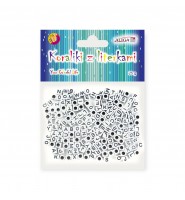 Koraliki plastikowe z literkami 25g Aliga