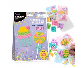 Pomponiasta  WYKLEJANKA dla dziewczynki SWEET KIDEA