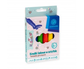 Kredki żelowe w sztyfcie ASTRAKIDS ANIMALS 6 KOL