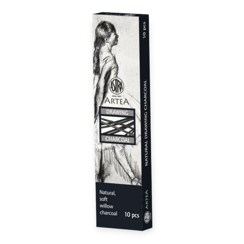 Węgiel naturalny rysunkoAwy 3-6 mm, Astra Artea 10 sztuk