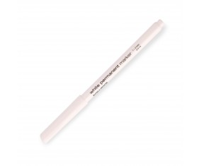 Marker pisak flamaster BIAŁY PERMANENTNY OKRĄGŁA KONCÓWKA KON-I-NOOR cienki 1-2mm