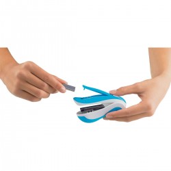 Zszywacz MINI Pocket biurowy Ergologic profilowany 15k .  Zszywki no 10