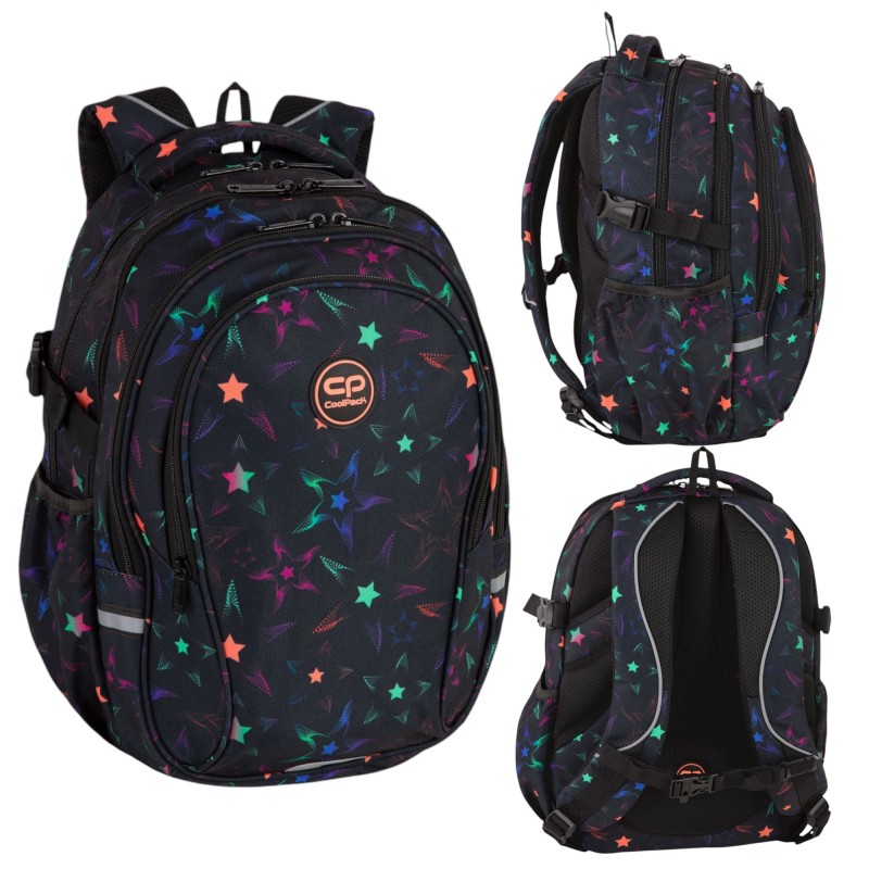 PLECAK SZKOLNY MŁODZIEŻOWY COOLPACK FACTOR STARFISH CZARNY WGWIAZDKI