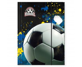 TECZKA szkolna z GUMKĄ A4 PIŁKA NOŻNA dla chłopca