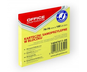 Karteczki SAMOPRZYLEPNE notes samoprzylepny76X76 mm