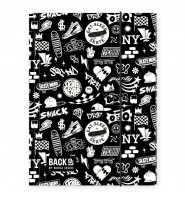 TECZKA SZKOLNA Z GUMKĄ A4 BACKUP 7 STREETWEAR SKATE dla CHŁOPCA