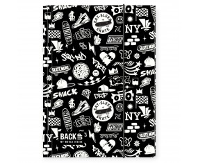 TECZKA SZKOLNA Z GUMKĄ A4 BACKUP 7 STREETWEAR SKATE dla CHŁOPCA