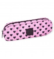 PIÓRNIK szkolny SASZETKA ETUI różowy w serca COOLPACK deck pink marshmallow