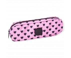 PIÓRNIK szkolny SASZETKA ETUI różowy w serca COOLPACK deck pink marshmallow