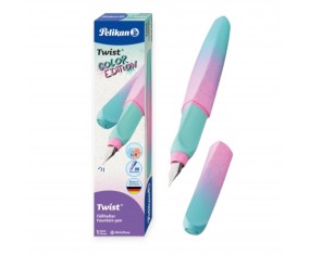 PIÓRO WIECZNE Pelikan Twist PASTEL miętowo-różowe dla PRAWO i LEWORĘCZNYCH