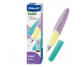 PIÓRO WIECZNE dla PRAWO i LEWORĘCZNYCH pastelowe Pelikan TWIST Color Blocking