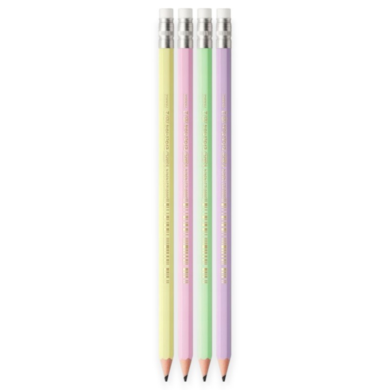 Ołówek BIC evolution pastel z gumką HB 1 sztuka mix