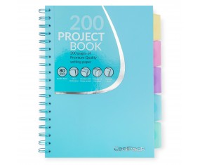 Kołozeszyt CoolPack w KRATKĘ B5 100 kartek PP Powder Blue pastelowy spiralny