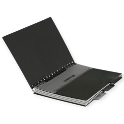 KOŁOZESZYT A5 PATIO CP BLACK 100 kartek czarny KRATKA z zakładkamiCoolpack