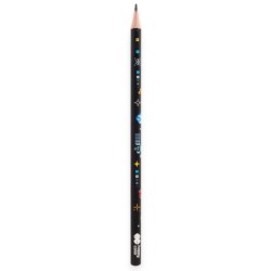Ołówek szkolny trójkątny 2B Pixi Planet KOSMOS Happy Color MIX 1 sztuka