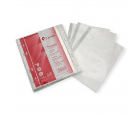 Koszulki na dokumenty obwoluta A5 100 sztuk groszkowe TITANUM