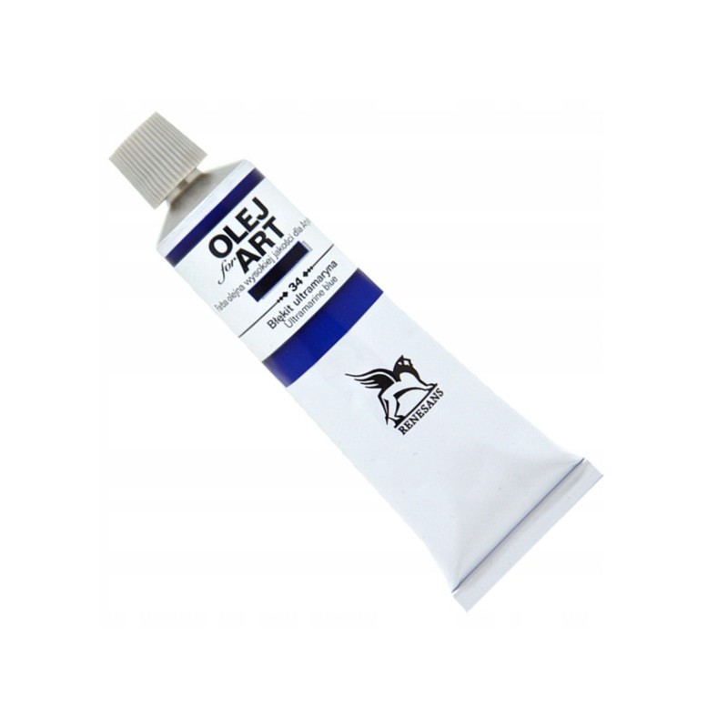 Farba olejna 60ml, Ultramaryna, Renesans, NR 34