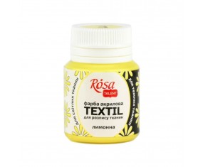 Farba do JASNYCH CIEMNYCH TKANIN akrylowa ROSA nr 3 cytrynowy