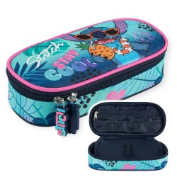 PIÓRNIK SASZETKA szkolna z klapką dla dziewczynki Disney STITCH Stay Cool