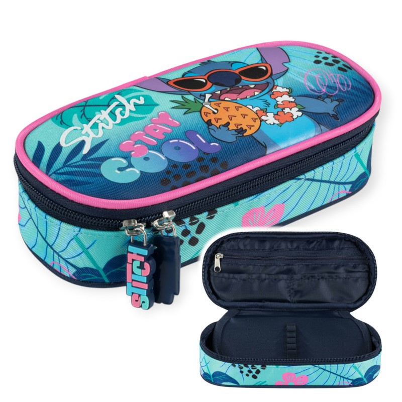 PIÓRNIK SASZETKA szkolna z klapką dla dziewczynki Disney STITCH Stay Cool