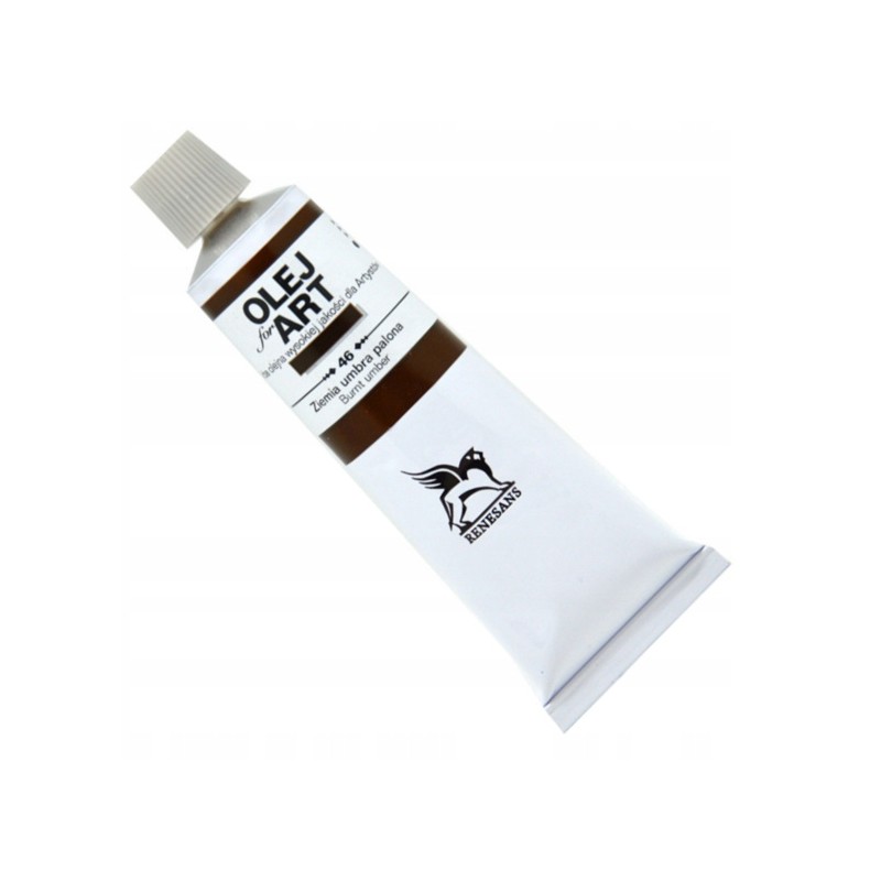 Farba olejna 60ml, Ziemia umbra palona, Renesans, NR 46