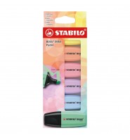 Zakreślacz BOSS MINI Pastel ZESTAW pastelowy 6 sztuk Stabilo