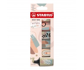 Zakreślacz STABILO BOSS MINI ZESTAW 6 kolorów NATURE NATURALNE KOLORY
