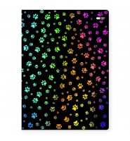 Teczka z gumką szkolna A4 Miaow czarna w łapki Happy Color