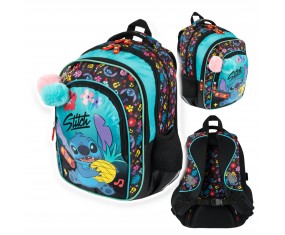Plecak szkolny 4-KOMOROWY dla dzieci St.Right STITCH MINT ALOHA