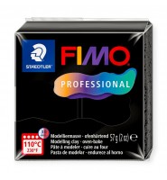 FIMO modelina PROFESSIONAL CZARNA masa termoutwardzalna plastyczna NR 9