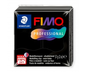 FIMO modelina PROFESSIONAL CZARNA masa termoutwardzalna plastyczna NR 9